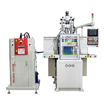 V85SD-LSR立式雙滑板硅膠機(jī)