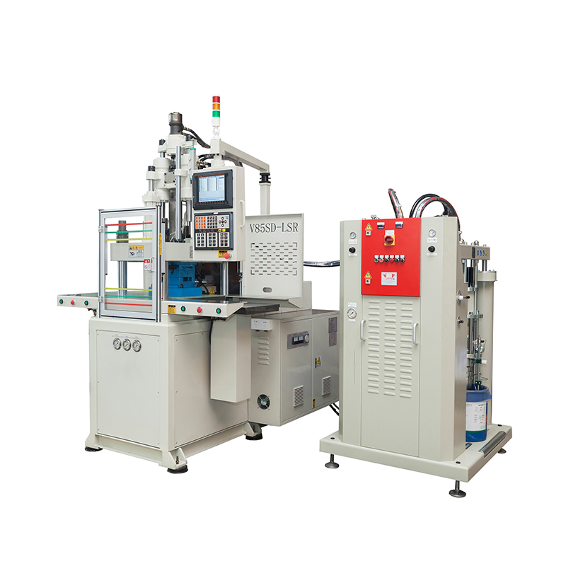 V85SD-LSR立式雙滑板硅膠機